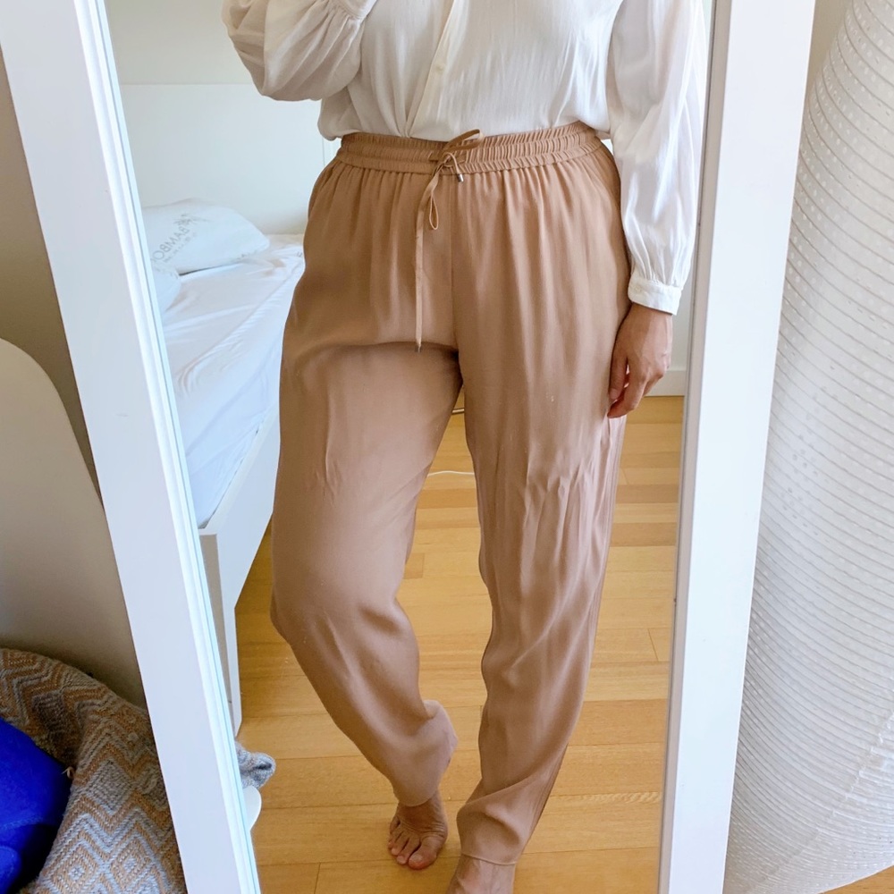 🌟SALE🌟Vanessa Bruno Blush drawstring pants sz 10